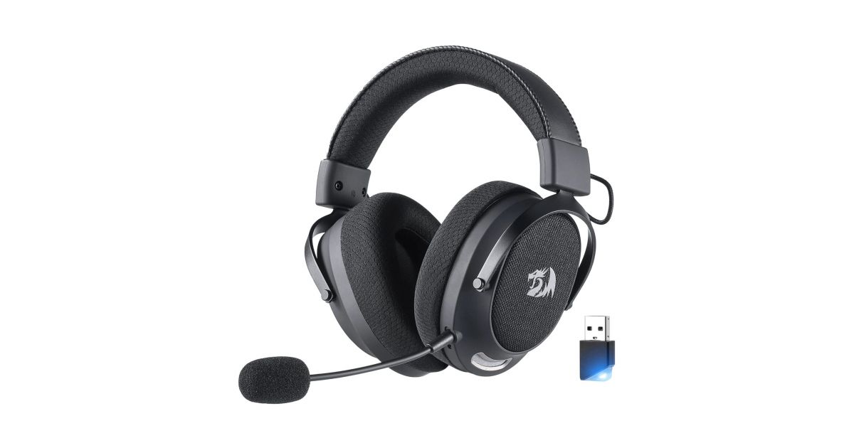 Redragon Arrow Pro H858 Wireless Gaming Headset (Bluetooth + 2.4GHz ...