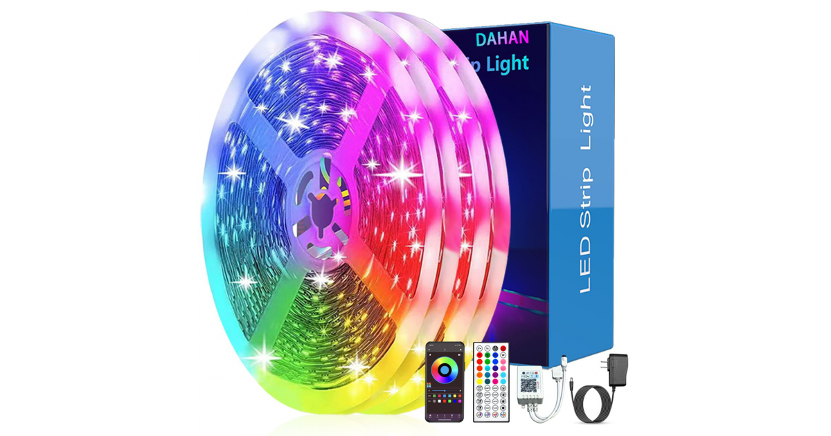 10m(2 x 5m) LED Strip Lights Smart WiFi RGB Strip Light Remote App ...