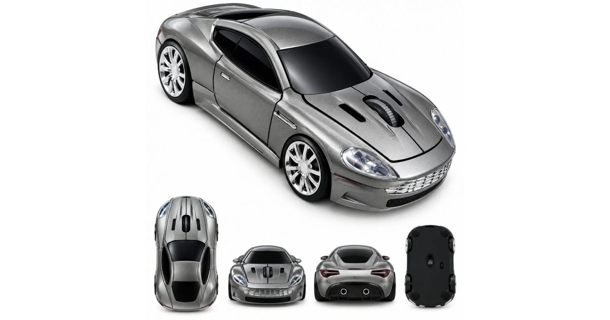 Aston Matrin Computer Mouse - Silver | DotDune