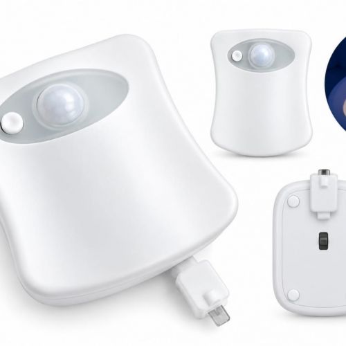 Motion Sensor Toilet Night Light - White | DotDune