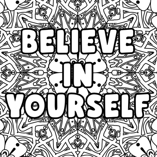 Inspirational Quotes Colouring Pages 1 | DotDune