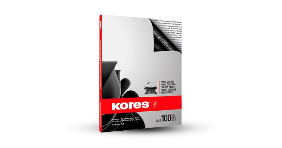 Kores Carbon Paper, Blue, For Handwrtng, 21 X 29.7cm, Folder Of 10 - View #3
